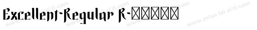 Excellent-Regular R字体转换